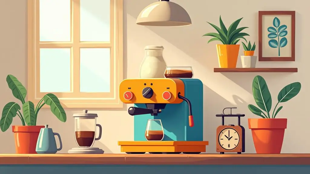 spielzeug-kaffeemaschine im Einsatz